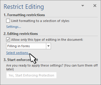 word for mac 2011 checkbox without locking document